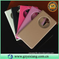 smart window leather flip case for lg g4 stylus back cover